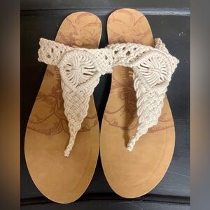 SOLD Blowfish crochet sandals